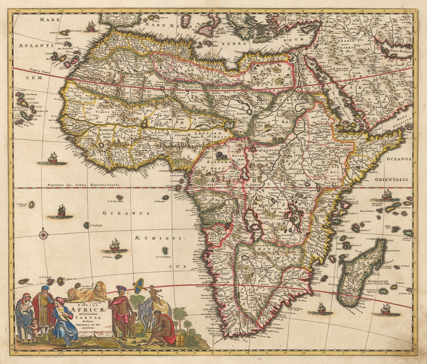 1689 Totius Africae Accuratissima Tabula