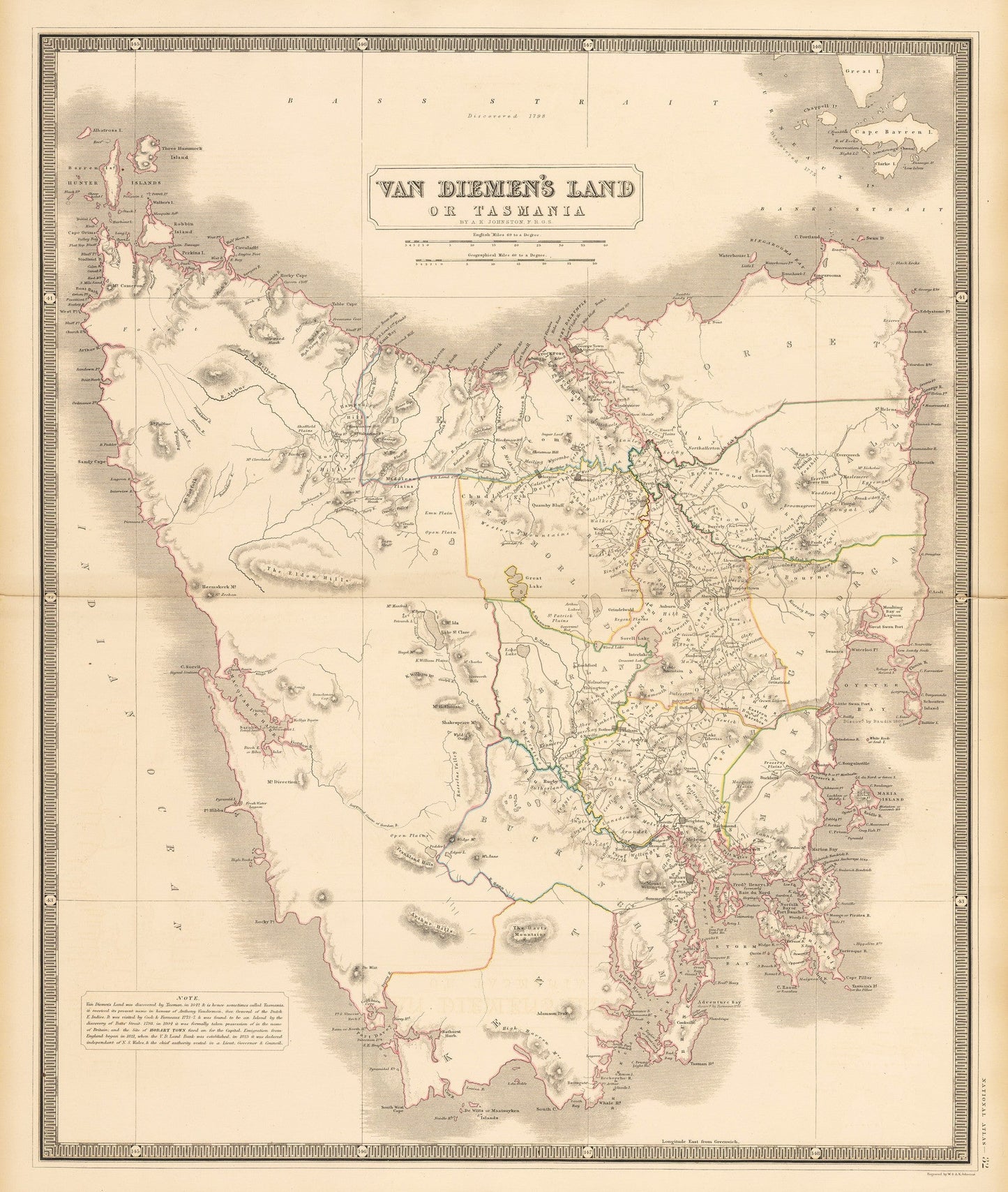1851 Van Diemen¡¯s Land or Tasmania