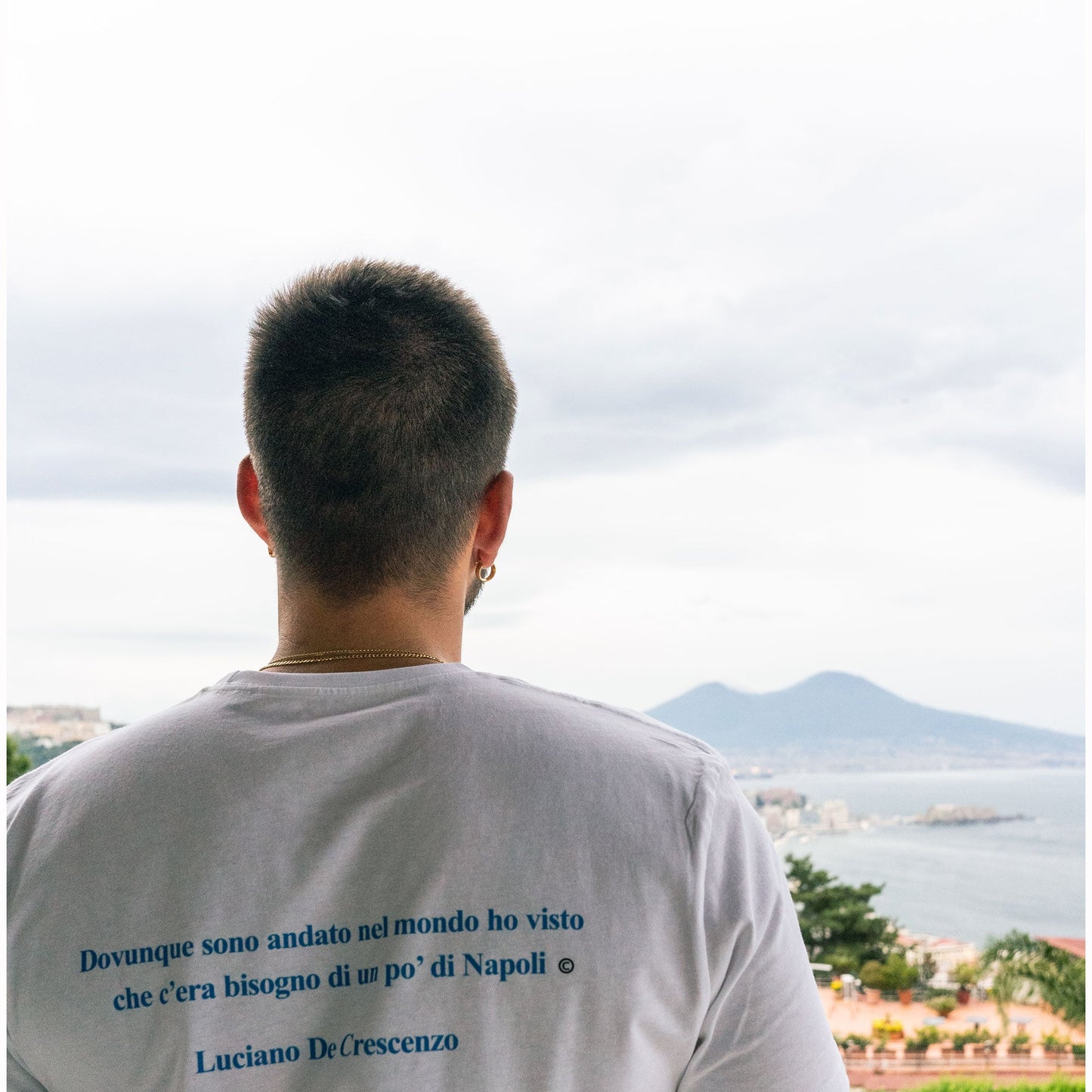 T-shirt Luciano De Crescenzo Scudetto Napoli