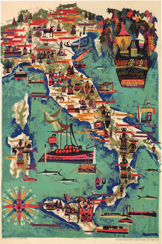 1957 Vini d¡¯Italia, Vins d¡¯Italie, Wines of Italy, Italienischel Weine¡­