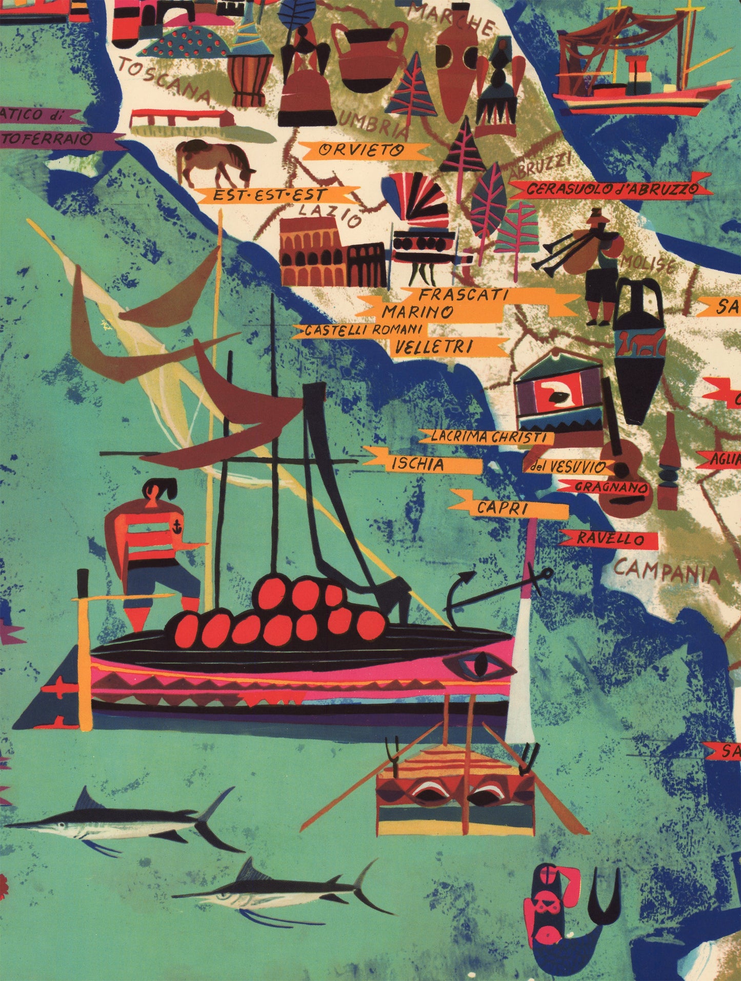 1957 Vini d¡¯Italia, Vins d¡¯Italie, Wines of Italy, Italienischel Weine¡­