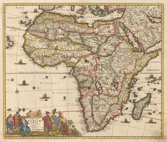 1689 Totius Africae Accuratissima Tabula