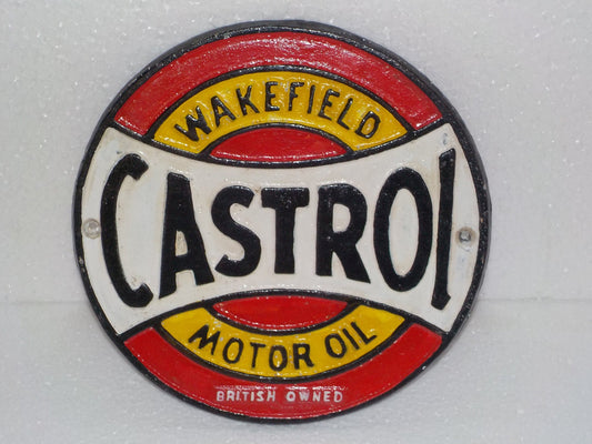 Cast Iron Sign - CASTROL Wakefield Motor Oil