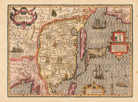 1606 China by: Mercator / Hondius