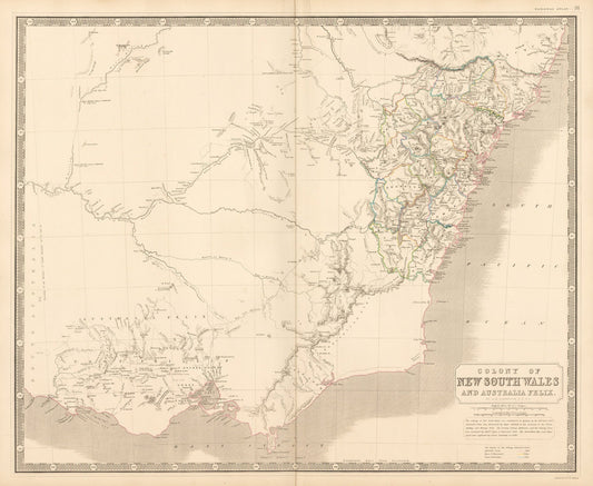 1844 Colony of New South Wales and Australia Felix.