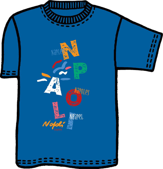 T-shirt Bambino Colore&Calore Napoli ¨C Arte e Stile Ispirati a Matilde Lepore