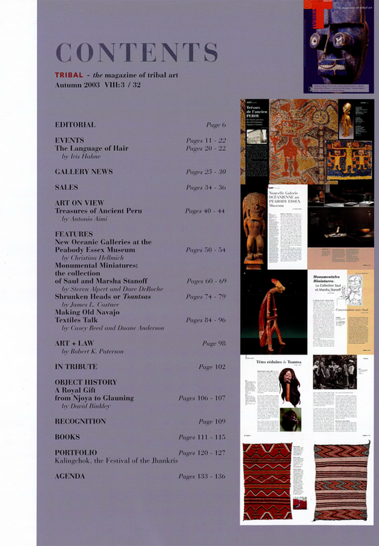 Tribal Magazine, Autumn 2003