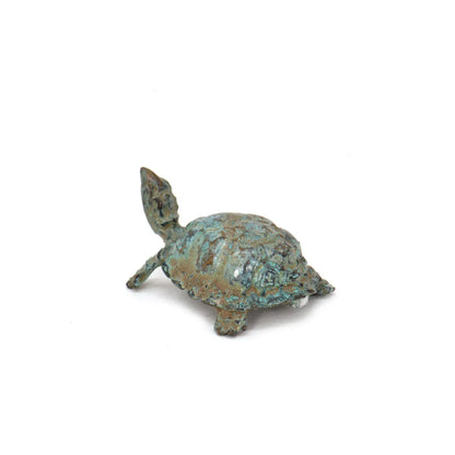 Tartaruga in bronzo Statuetta mignon