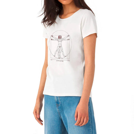 T-Shirt Donna Uomo Vitruviano