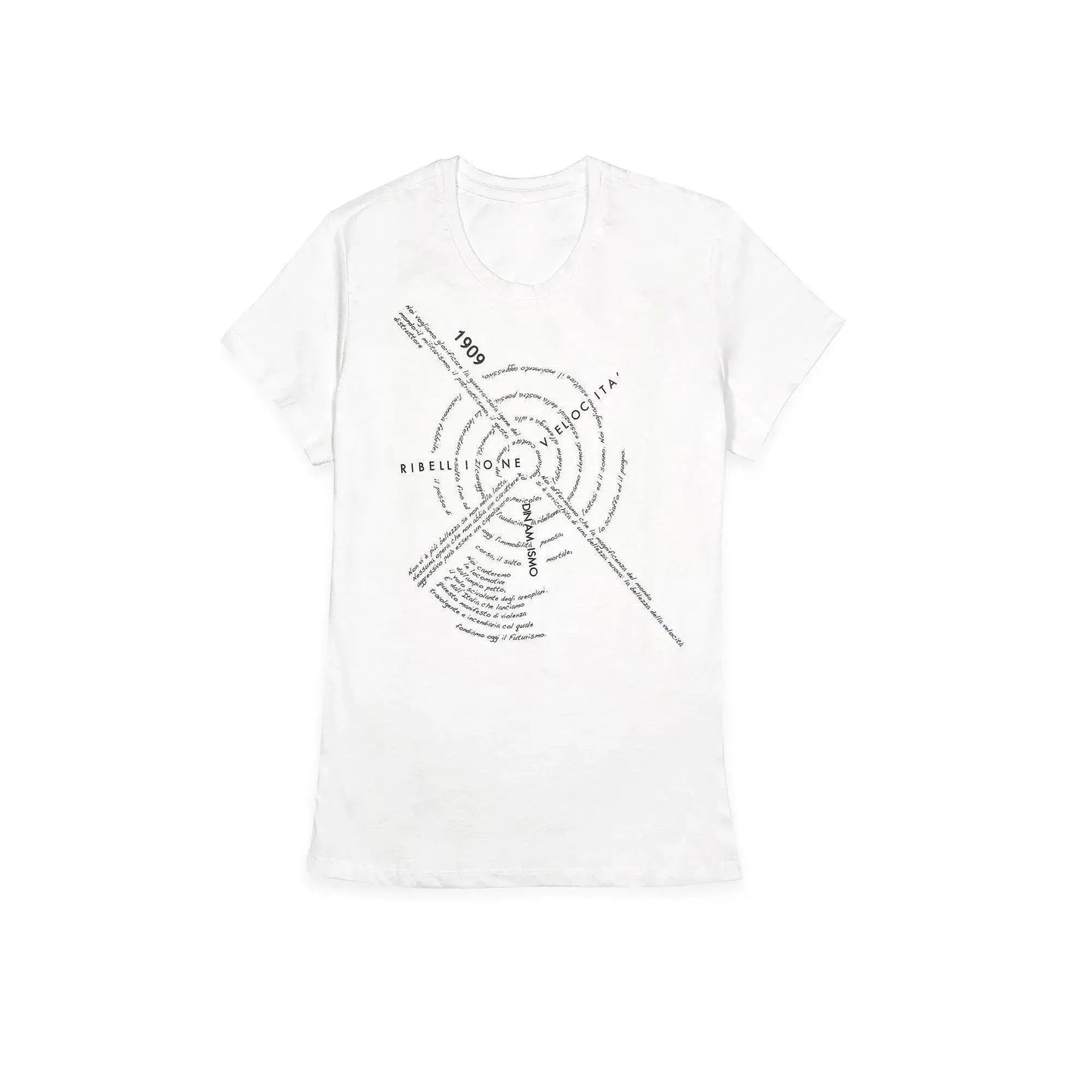 T-shirt Donna Manifesto Futurista ¨C Arte e Avanguardia in Stile Unico